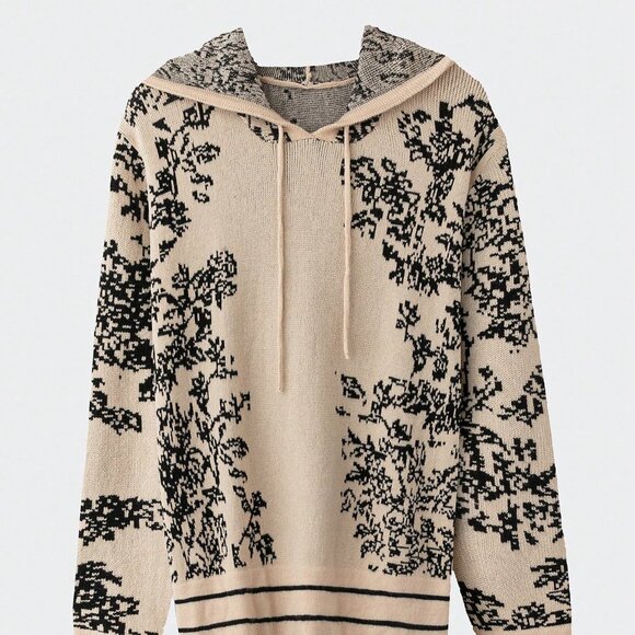 Khaki Boho Women's Printed Sweater Set - Picture 4 of 8